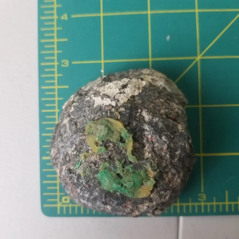 Polished‎ Stunning Agate Geode Paperweight Blue grey striations